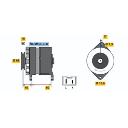 Kintamosios srovės generatorius BOSCH 0 986 034 780