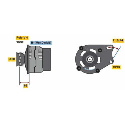 Kintamosios srovės generatorius BOSCH 0 986 080 670