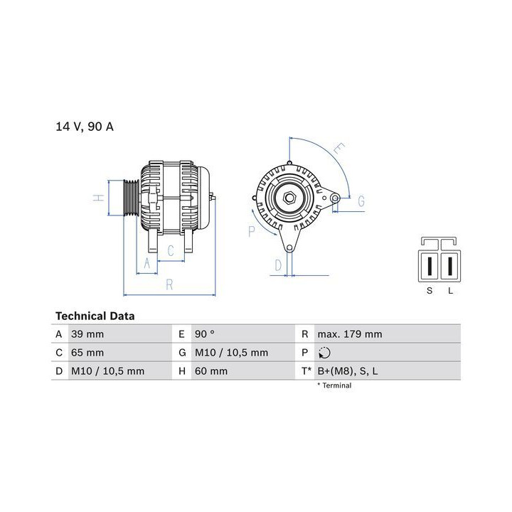 Kintamosios srovės generatorius BOSCH 0 986 083 480