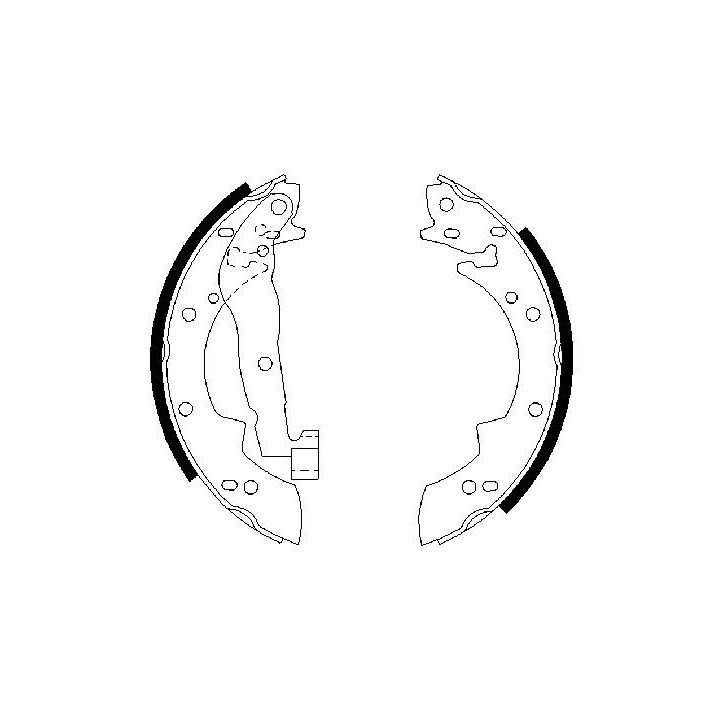 Stabdžių trinkelių komplektas BOSCH 0 986 487 076