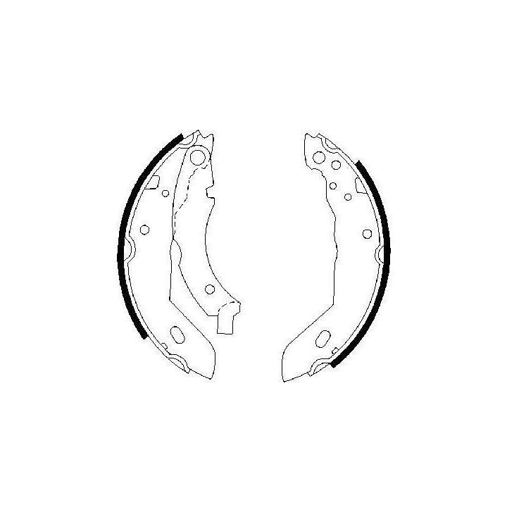 Stabdžių trinkelių komplektas BOSCH 0 986 487 084