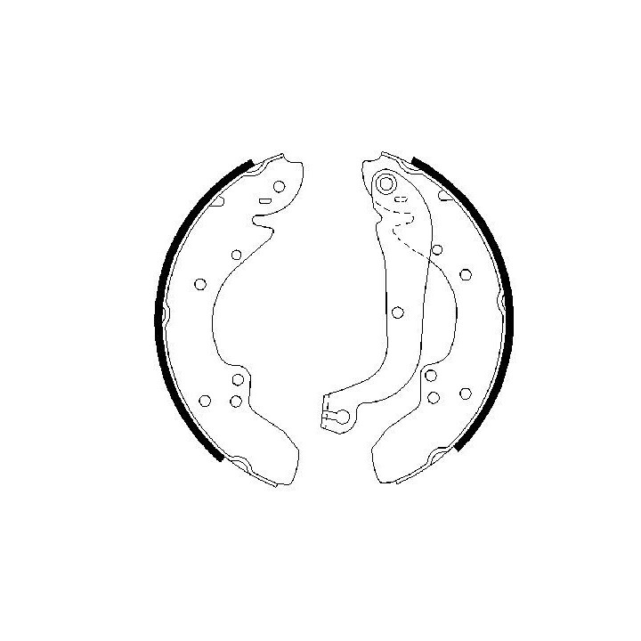 Stabdžių trinkelių komplektas BOSCH 0 986 487 128