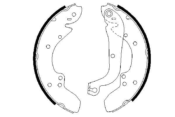 Stabdžių trinkelių komplektas BOSCH 0 986 487 128