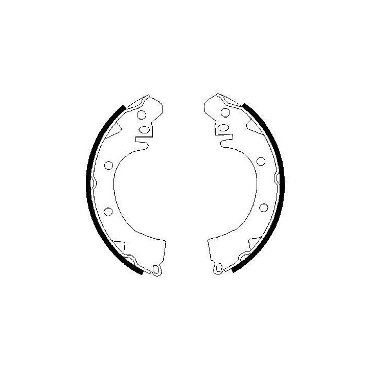 Stabdžių trinkelių komplektas BOSCH 0 986 487 208