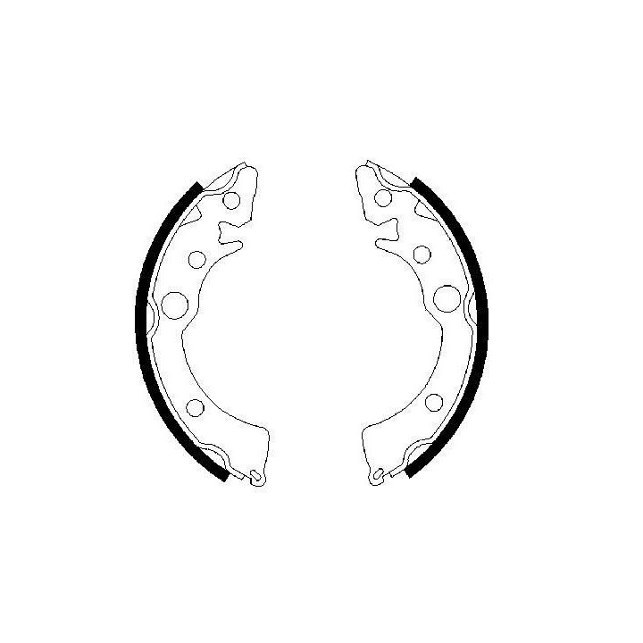 Stabdžių trinkelių komplektas BOSCH 0 986 487 233