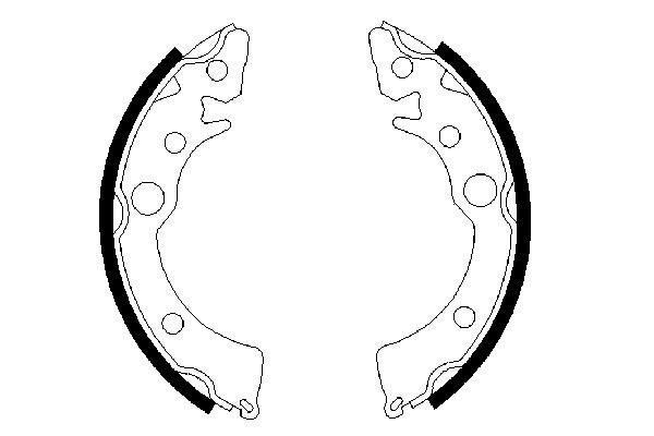 Stabdžių trinkelių komplektas BOSCH 0 986 487 233