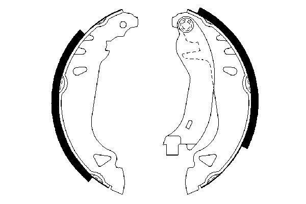 Stabdžių trinkelių komplektas BOSCH 0 986 487 250