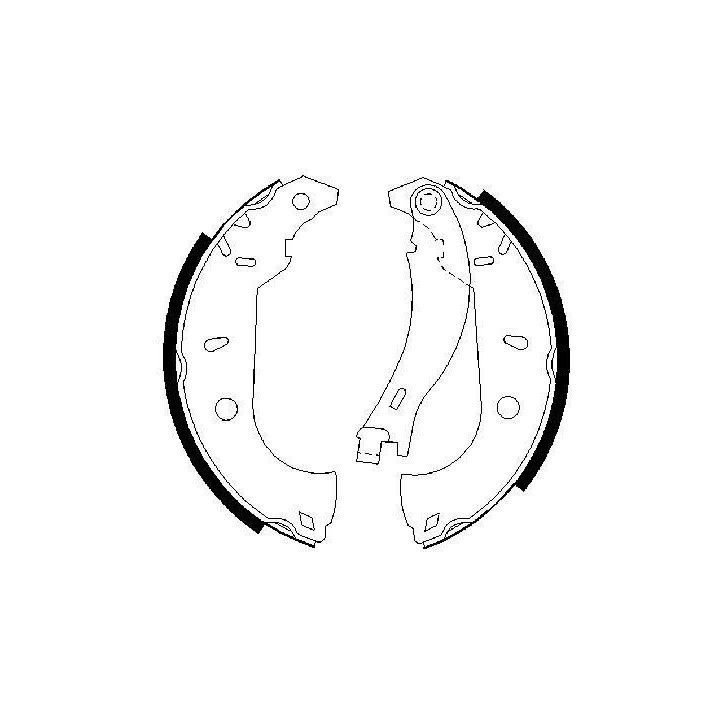 Stabdžių trinkelių komplektas BOSCH 0 986 487 255