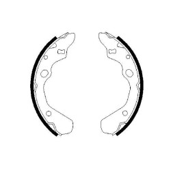 Stabdžių trinkelių komplektas BOSCH 0 986 487 257