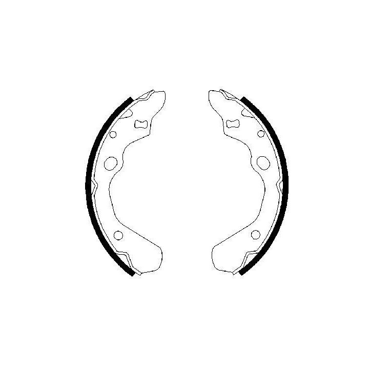 Stabdžių trinkelių komplektas BOSCH 0 986 487 257