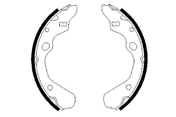 Stabdžių trinkelių komplektas BOSCH 0 986 487 257