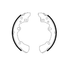 Stabdžių trinkelių komplektas BOSCH 0 986 487 258