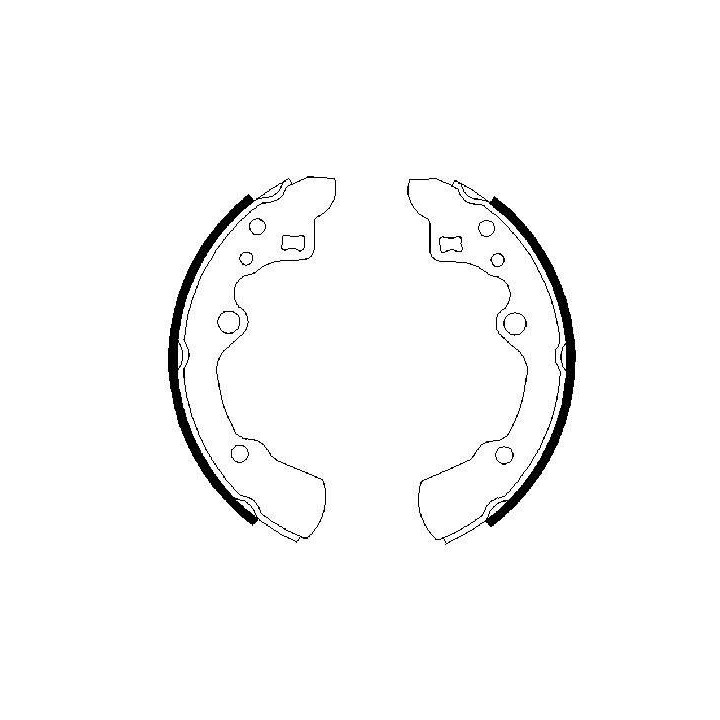 Stabdžių trinkelių komplektas BOSCH 0 986 487 258