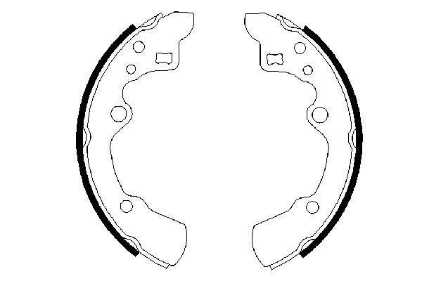 Stabdžių trinkelių komplektas BOSCH 0 986 487 258