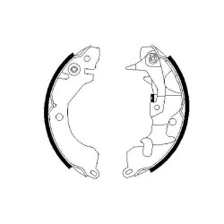 Stabdžių trinkelių komplektas BOSCH 0 986 487 260