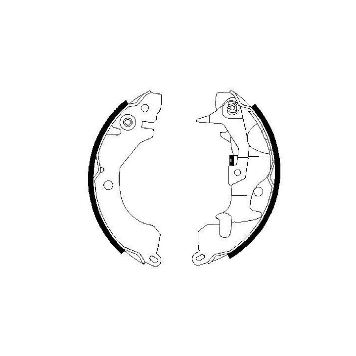 Stabdžių trinkelių komplektas BOSCH 0 986 487 260