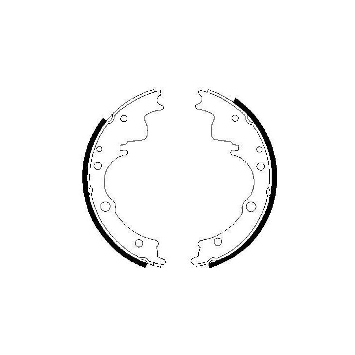 Stabdžių trinkelių komplektas BOSCH 0 986 487 287