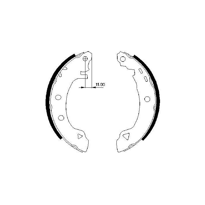 Stabdžių trinkelių komplektas BOSCH 0 986 487 295