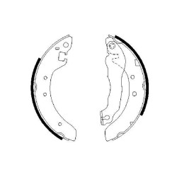 Stabdžių trinkelių komplektas BOSCH 0 986 487 299