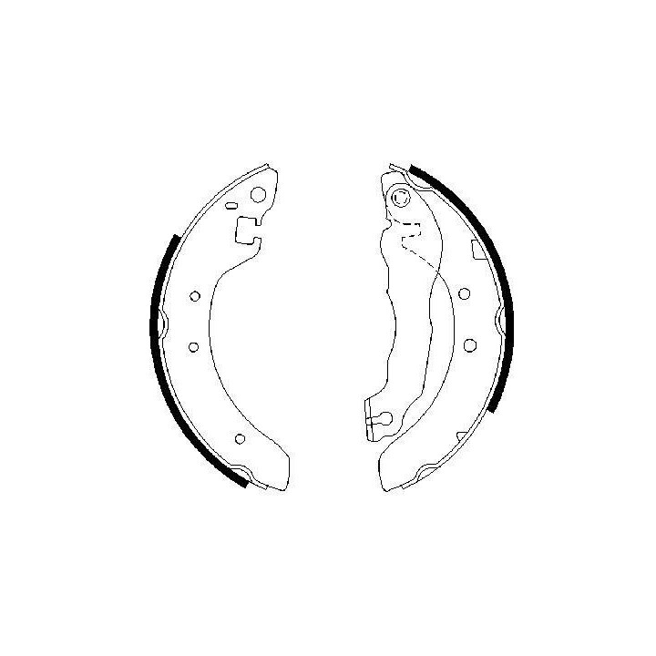 Stabdžių trinkelių komplektas BOSCH 0 986 487 299