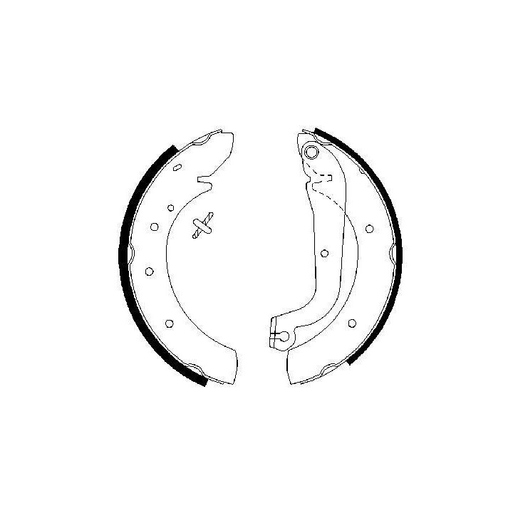 Stabdžių trinkelių komplektas BOSCH 0 986 487 313