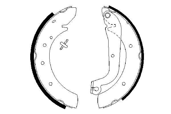 Stabdžių trinkelių komplektas BOSCH 0 986 487 313