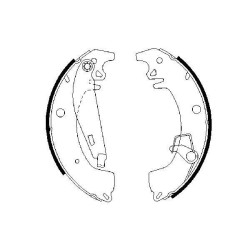 Stabdžių trinkelių komplektas BOSCH 0 986 487 332