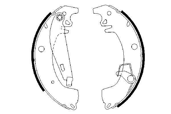 Stabdžių trinkelių komplektas BOSCH 0 986 487 332
