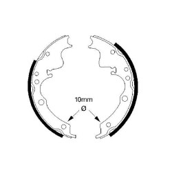 Stabdžių trinkelių komplektas BOSCH 0 986 487 347