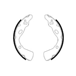 Stabdžių trinkelių komplektas BOSCH 0 986 487 388