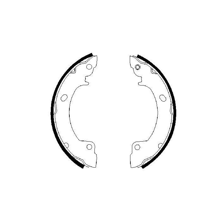 Stabdžių trinkelių komplektas BOSCH 0 986 487 399