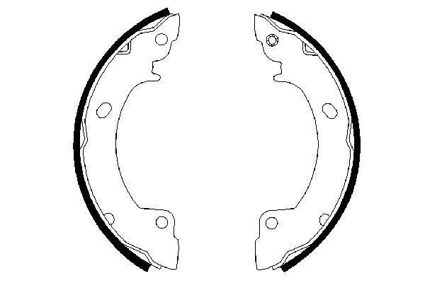 Stabdžių trinkelių komplektas BOSCH 0 986 487 399
