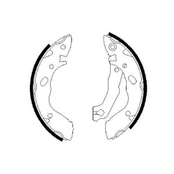 Stabdžių trinkelių komplektas BOSCH 0 986 487 400