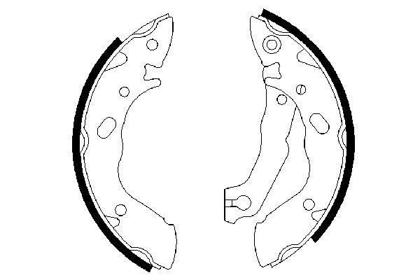 Stabdžių trinkelių komplektas BOSCH 0 986 487 400