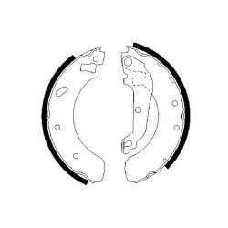 Stabdžių trinkelių komplektas BOSCH 0 986 487 469