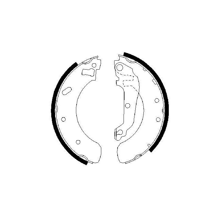 Stabdžių trinkelių komplektas BOSCH 0 986 487 469