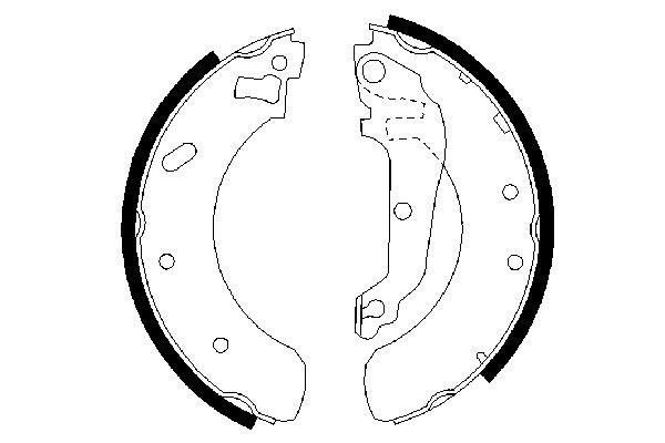 Stabdžių trinkelių komplektas BOSCH 0 986 487 469