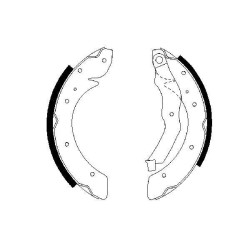 Stabdžių trinkelių komplektas BOSCH 0 986 487 528