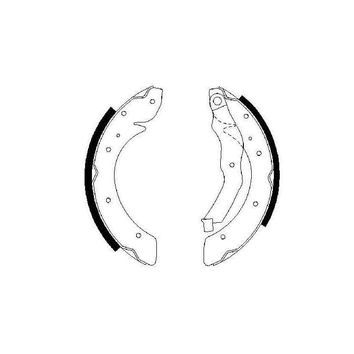 Stabdžių trinkelių komplektas BOSCH 0 986 487 528