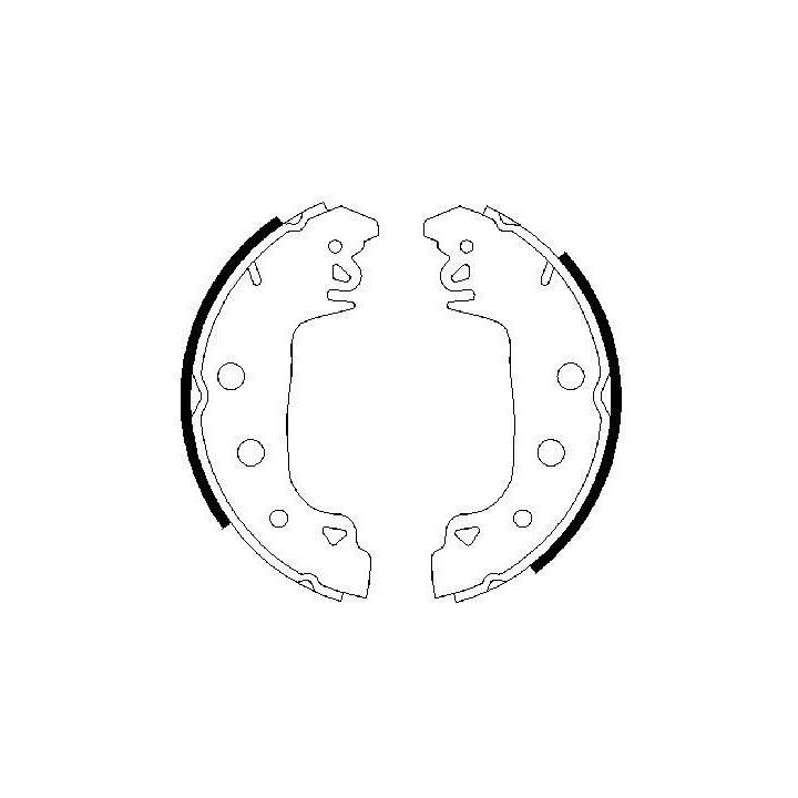 Stabdžių trinkelių komplektas BOSCH 0 986 487 546