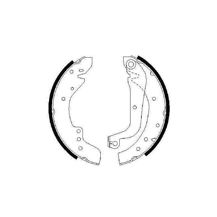 Stabdžių trinkelių komplektas BOSCH 0 986 487 547