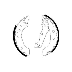 Stabdžių trinkelių komplektas BOSCH 0 986 487 553