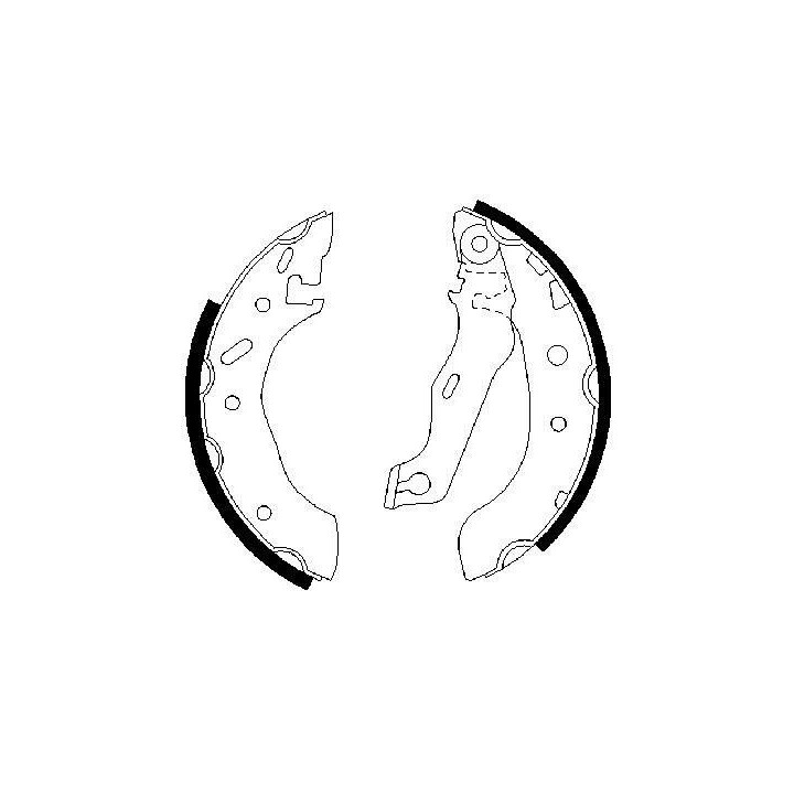 Stabdžių trinkelių komplektas BOSCH 0 986 487 553