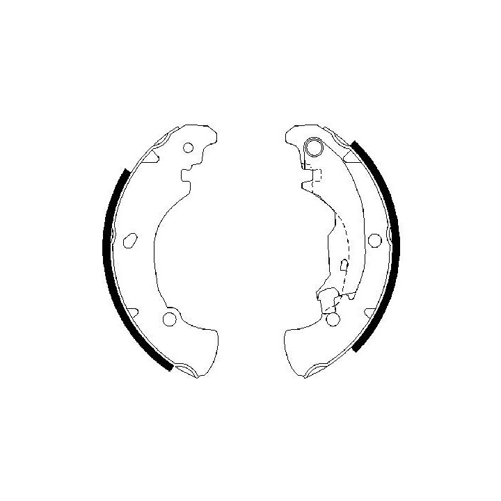 Stabdžių trinkelių komplektas BOSCH 0 986 487 560