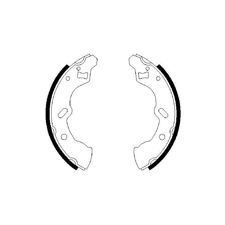 Stabdžių trinkelių komplektas BOSCH 0 986 487 587