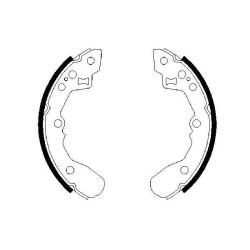 Stabdžių trinkelių komplektas BOSCH 0 986 487 591