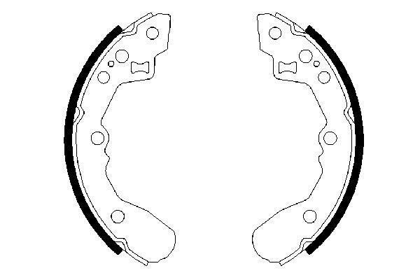 Stabdžių trinkelių komplektas BOSCH 0 986 487 591