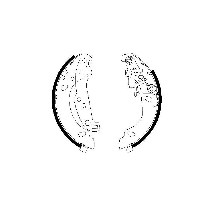 Stabdžių trinkelių komplektas BOSCH 0 986 487 624