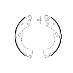 Stabdžių trinkelių komplektas BOSCH 0 986 487 631