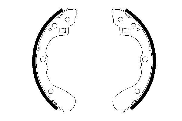 Stabdžių trinkelių komplektas BOSCH 0 986 487 636